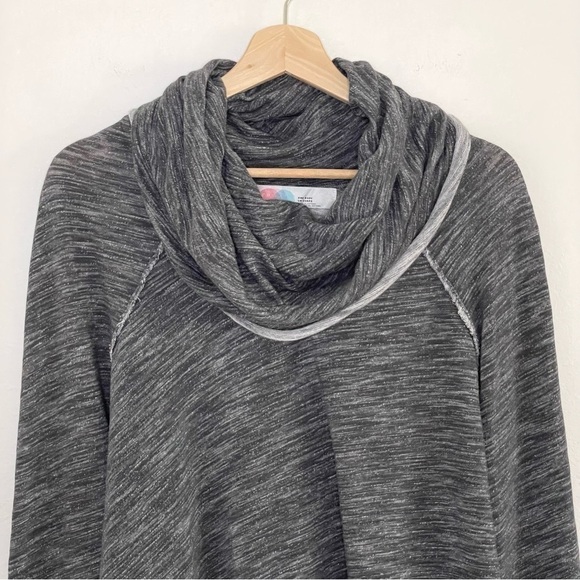 Free People Beach Cocoon Cowl Long Sleeve Slouchy Pullover Top Grey One Body - Picture 7 of 15